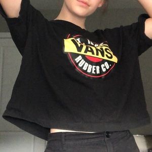 Vans cropped tee